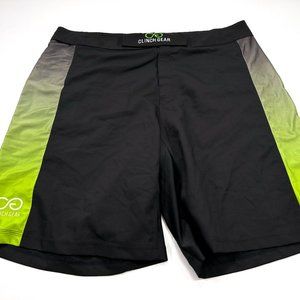 Cling Gear Shorts Size 40 Men's MMA Training Wrestling Gym Shorts Black Green